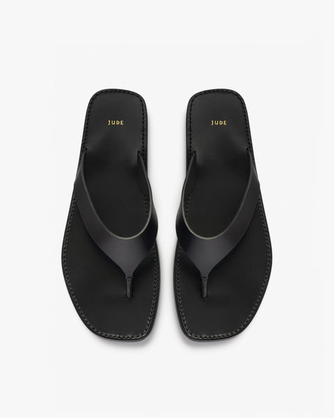 Vermelho Flat Black Leather