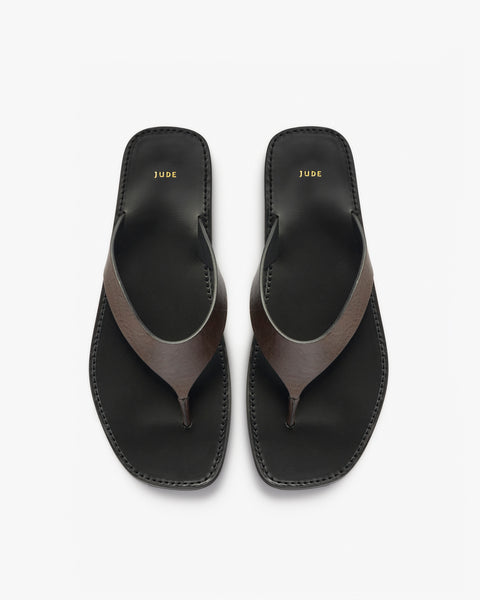 Vermelho Flat Mocha Leather