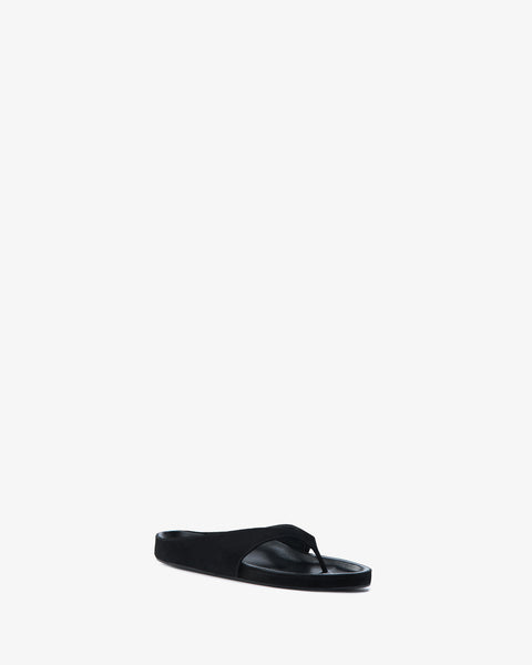Yaga Flat Black Suede Leather - Second Image