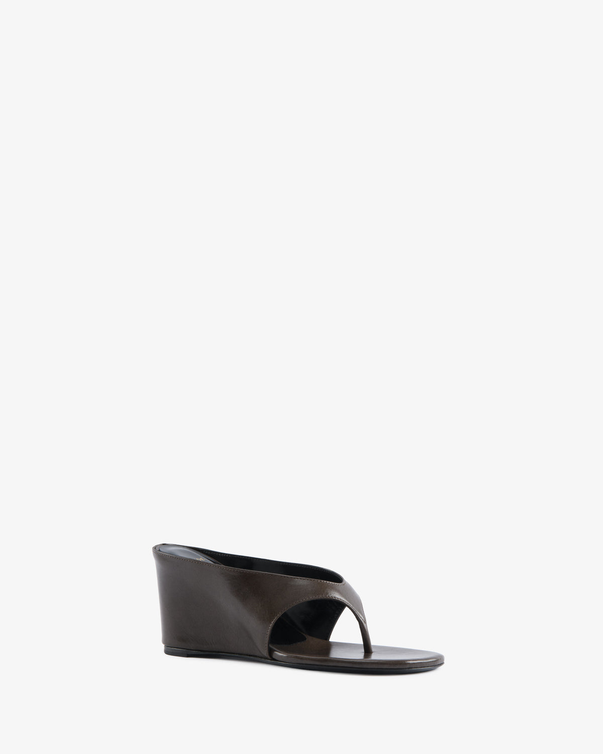 Yaga Wedge Sandal Mocha Leather