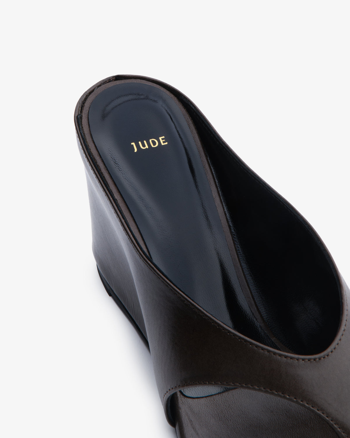 Yaga Wedge Sandal Mocha Leather