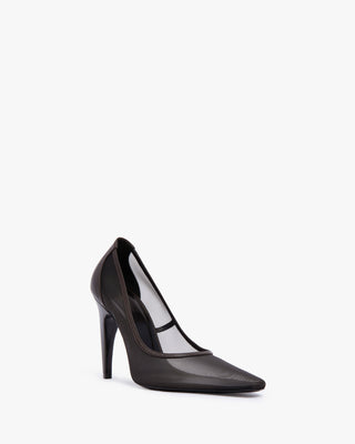 Fame Pump in Brown Mesh - Second Image