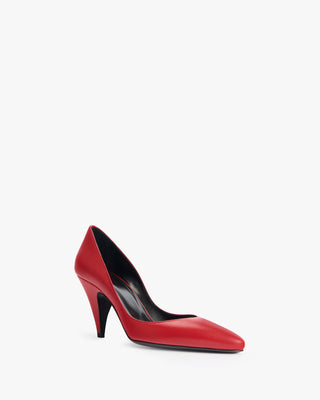 haze pump in red leather - Second Image