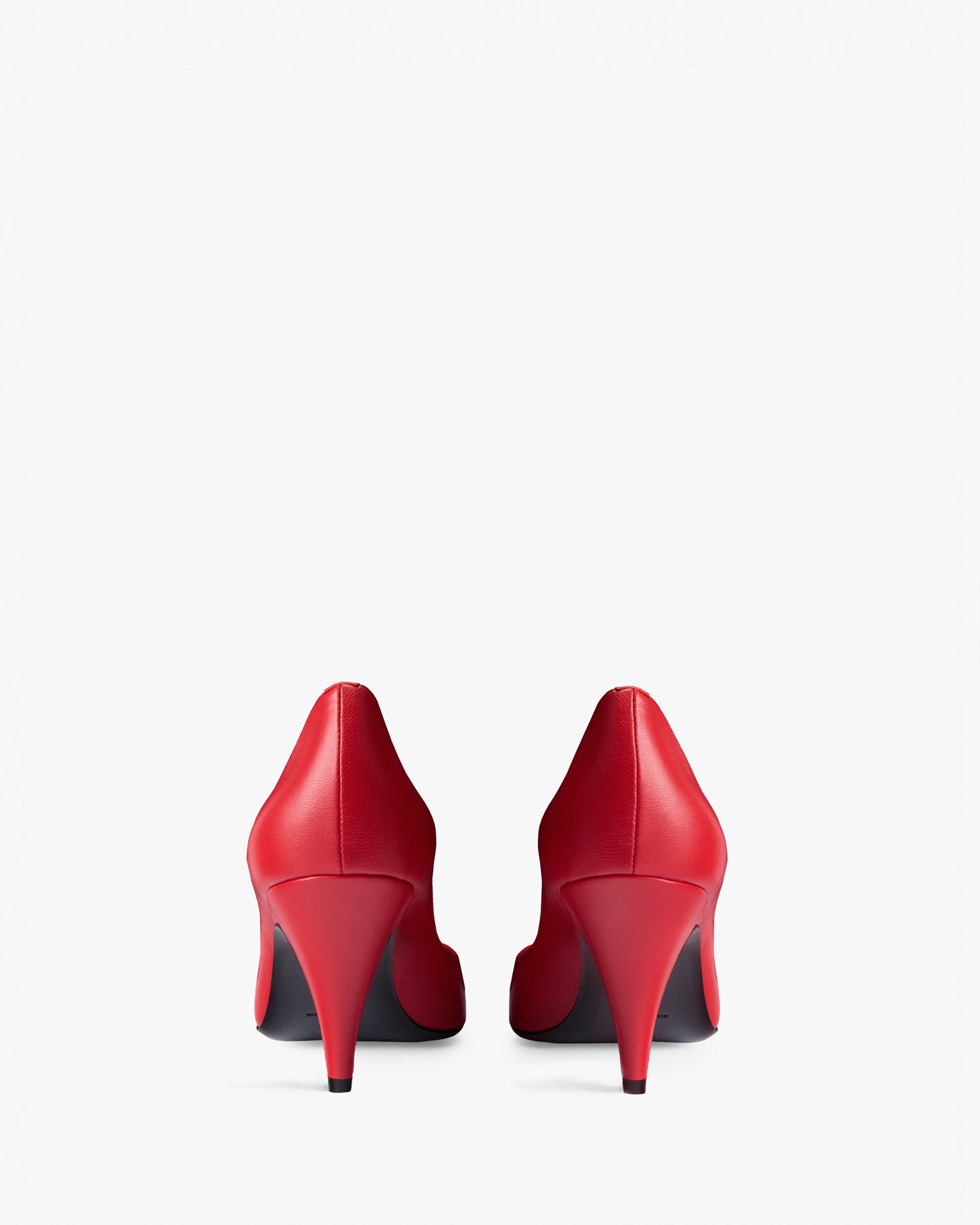 haze pump in red creased leather – JUDE
