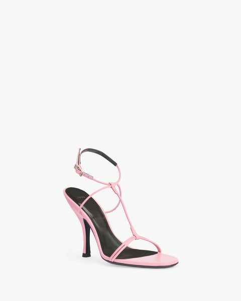 Mixer Sandal in Pink Leather - Second Image