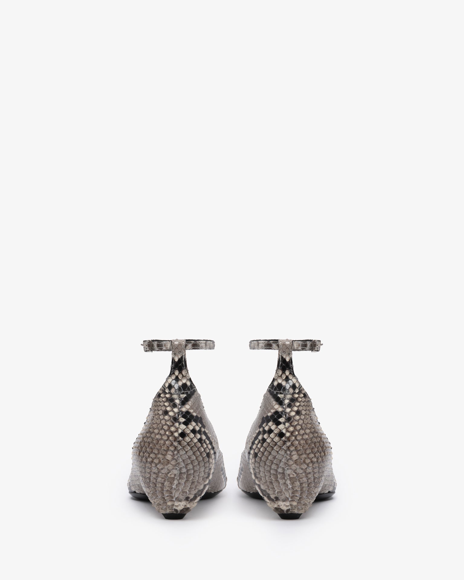 Mode Ballerina in Stone Python Leather – JUDE