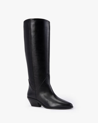 Saga Boot in Black Leather - Second Image