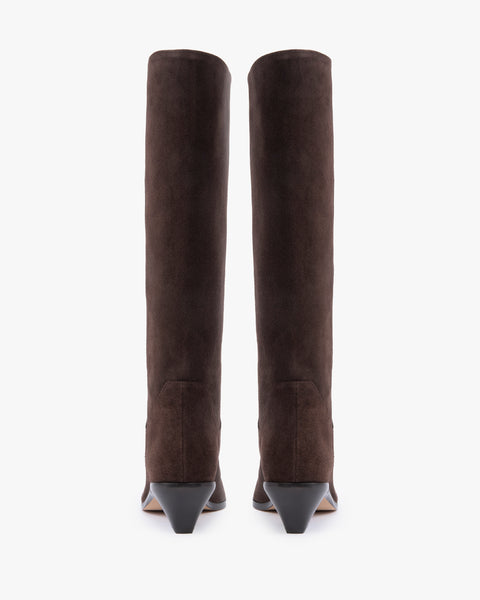 Saga Boot in Mocha Suede Leather